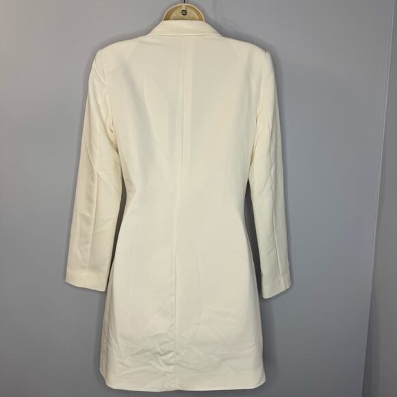 Abercrombie Wrap-Front Blazer Mini Dress Cream old Money Women's S New - Picture 8 of 13